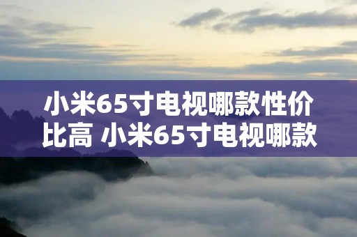 小米65寸电视哪款性价比高 小米65寸电视哪款性价比高一点