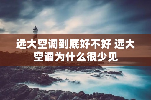 远大空调到底好不好 远大空调为什么很少见