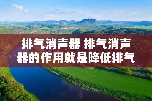 排气消声器 排气消声器的作用就是降低排气 排气消声器 排气消声器的作用就是降低排气