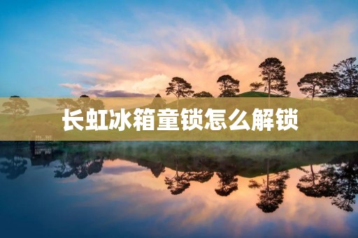 长虹冰箱童锁怎么解锁 长虹冰箱童锁怎么解锁