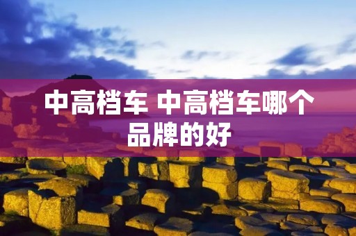 中高档车 中高档车哪个品牌的好