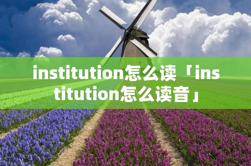 institution怎么读「institution怎么读音」