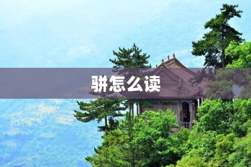 骈怎么读:探究汉字的发音规律
