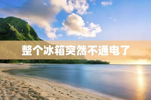 整个冰箱突然不通电了 整个冰箱突然不通电了