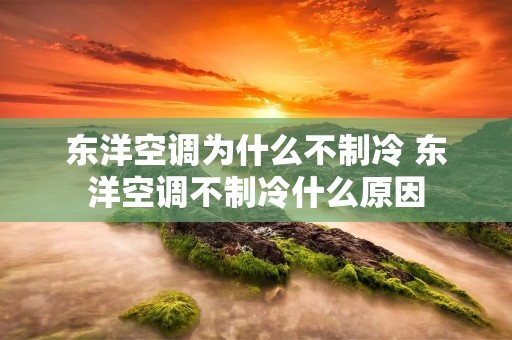 东洋空调为什么不制冷 东洋空调不制冷什么原因