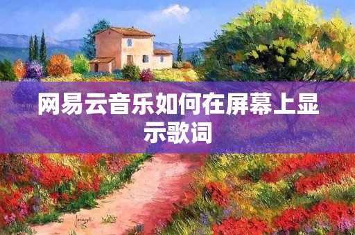 网易云音乐如何在屏幕上显示歌词