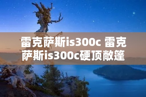 雷克萨斯is300c 雷克萨斯is300c硬顶敞篷