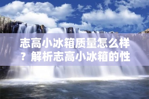 志高小冰箱质量怎么样？解析志高小冰箱的性能和用户评价