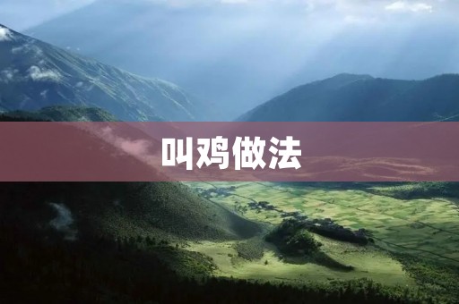 叫鸡做法:享受美食的独特魅力 叫鸡做法:享受美食的独特魅力