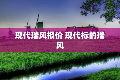 现代瑞风报价 现代标的瑞风