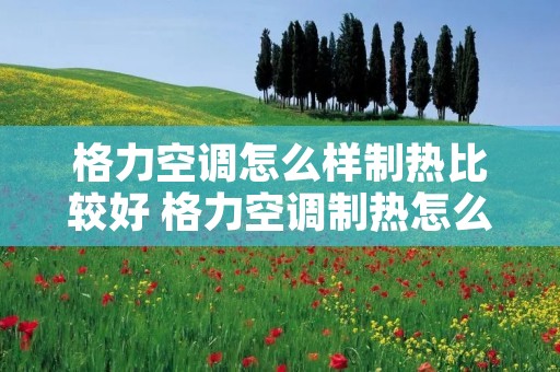 格力空调怎么样制热比较好 格力空调制热怎么调效果最好