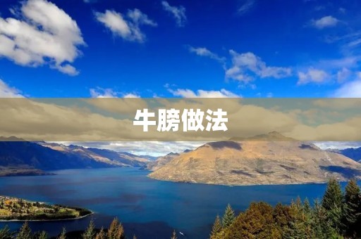 牛膀做法：一道美味可口的传统佳肴