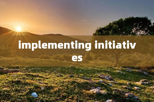implementing initiatives