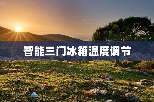 智能三门冰箱温度调节:为您带来更智能的冷藏体验 智能三门冰箱温度调节:为您带来更智能的冷藏体验