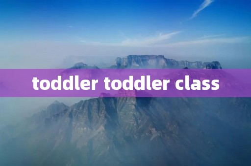 toddler toddler class