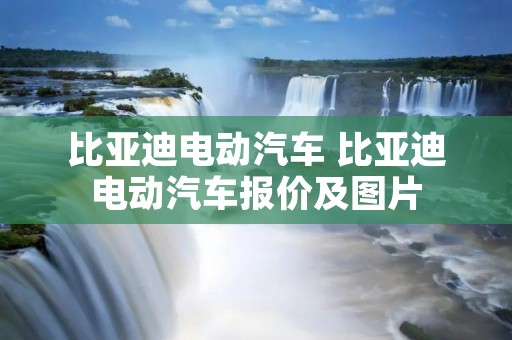比亚迪电动汽车 比亚迪电动汽车报价及图片