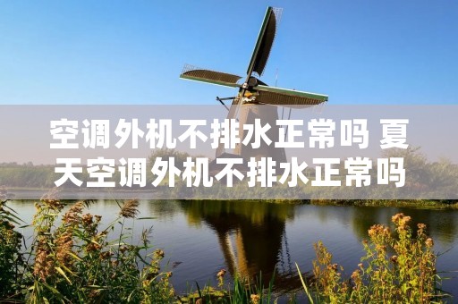 空调外机不排水正常吗 夏天空调外机不排水正常吗 空调外机不排水正常吗 夏天空调外机不排水正常吗