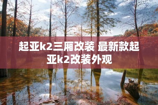 起亚k2三厢改装 最新款起亚k2改装外观