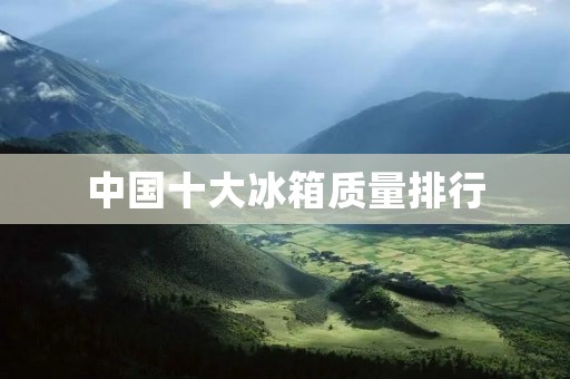 中国十大冰箱质量排行:为您推荐高质量冰箱品牌 中国十大冰箱质量排行:为您推荐高质量冰箱品牌