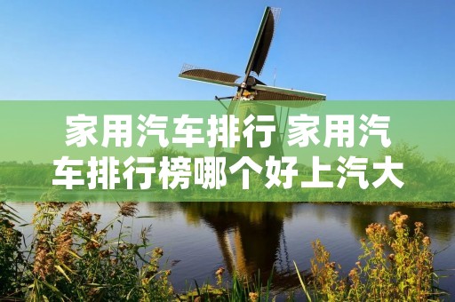 家用汽车排行 家用汽车排行榜哪个好上汽大通MIFA 9不二之选