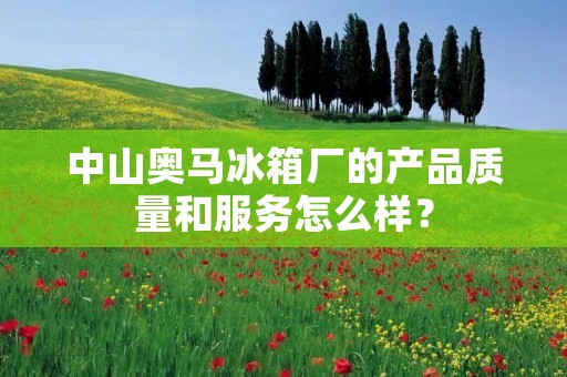 中山奥马冰箱厂的产品质量和服务怎么样？