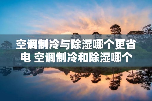 空调制冷与除湿哪个更省电 空调制冷和除湿哪个更耗电 空调制冷与除湿哪个更省电 空调制冷和除湿哪个更耗电