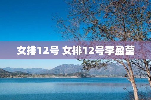 女排12号 女排12号李盈莹