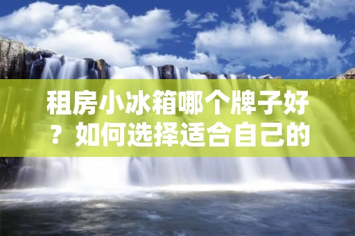 租房小冰箱哪个牌子好?如何选择适合自己的租房小冰箱? 租房小冰箱哪个牌子好?如何选择适合自己的租房小冰箱?