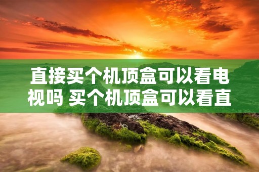 直接买个机顶盒可以看电视吗 买个机顶盒可以看直播电视吗 直接买个机顶盒可以看电视吗 买个机顶盒可以看直播电视吗
