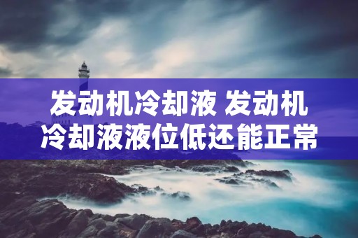发动机冷却液 发动机冷却液液位低还能正常行驶吗 发动机冷却液 发动机冷却液液位低还能正常行驶吗