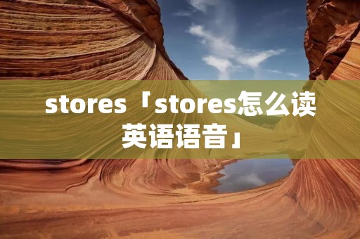 stores「stores怎么读英语语音」
