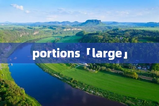 portions「large」 portions「large」