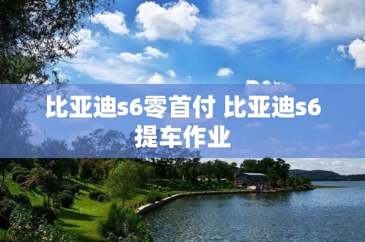 比亚迪s6零首付 比亚迪s6提车作业