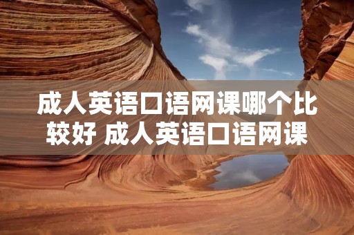 成人英语口语网课哪个比较好 成人英语口语网课哪个比较好一点