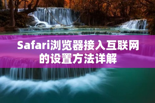 Safari浏览器接入互联网的设置方法详解