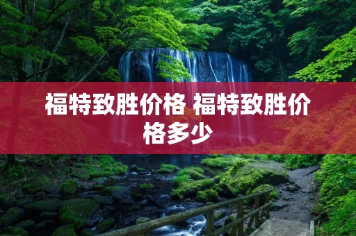 福特致胜价格 福特致胜价格多少 福特致胜价格 福特致胜价格多少