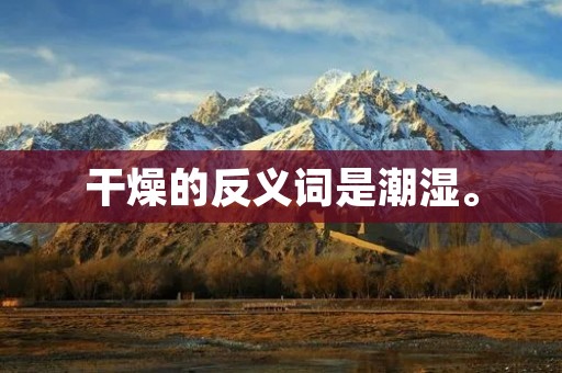 干燥的反义词是潮湿。