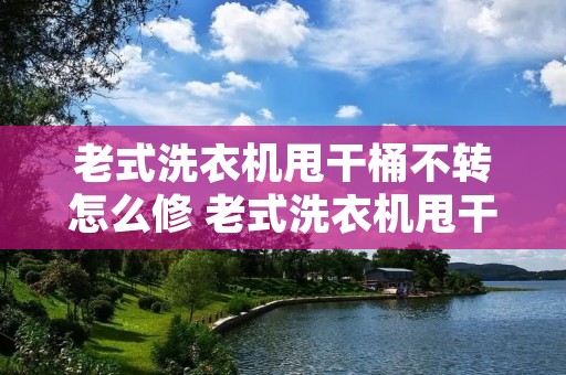 老式洗衣机甩干桶不转怎么修 老式洗衣机甩干机不转了