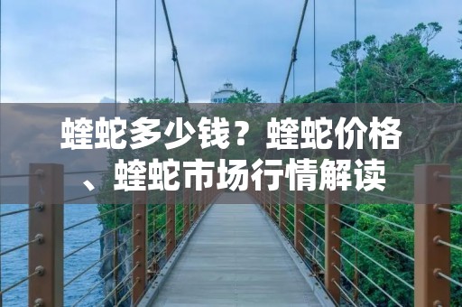蝰蛇多少钱?蝰蛇价格、蝰蛇市场行情解读 蝰蛇多少钱?蝰蛇价格、蝰蛇市场行情解读