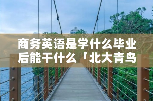 商务英语是学什么毕业后能干什么「北大青鸟职业技术学院简介」 商务英语是学什么毕业后能干什么「北大青鸟职业技术学院简介」