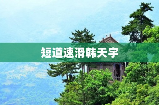短道速滑韩天宇:华夏冰壶传奇的燃烧之星 短道速滑韩天宇:华夏冰壶传奇的燃烧之星
