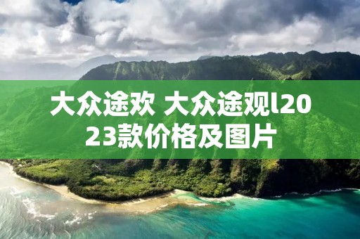 大众途欢 大众途观l2023款价格及图片