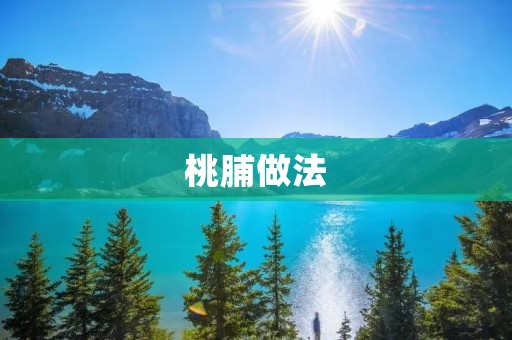 桃脯做法：美味可口的家常制作法