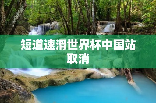 短道速滑世界杯中国站取消：对中国短道速滑运动的影响与展望