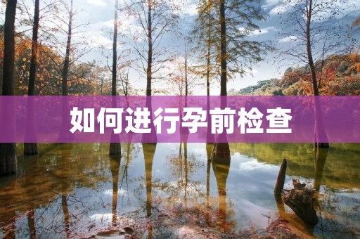 如何进行孕前检查