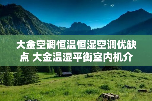 大金空调恒温恒湿空调优缺点 大金温湿平衡室内机介绍