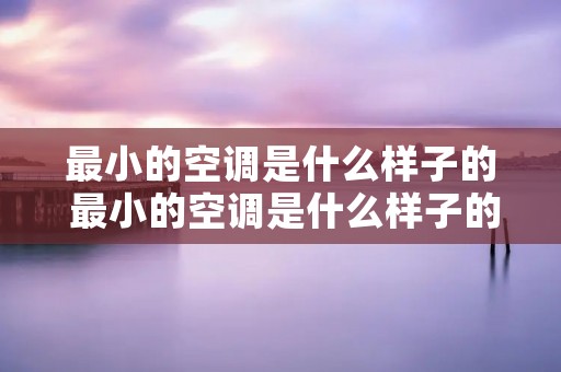 最小的空调是什么样子的 最小的空调是什么样子的图片 最小的空调是什么样子的 最小的空调是什么样子的图片