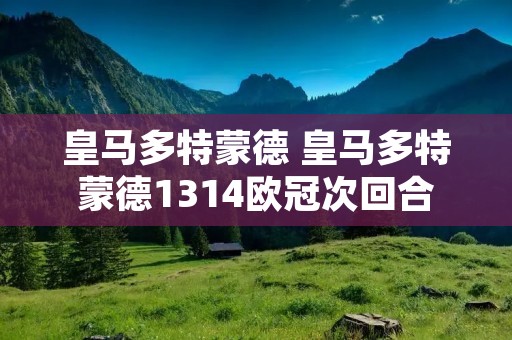 皇马多特蒙德 皇马多特蒙德1314欧冠次回合 皇马多特蒙德 皇马多特蒙德1314欧冠次回合
