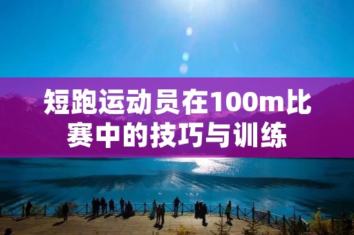 短跑运动员在100m比赛中的技巧与训练