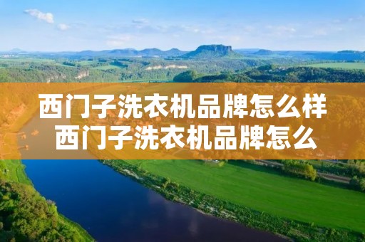 西门子洗衣机品牌怎么样 西门子洗衣机品牌怎么样啊